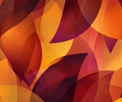 orange abstract wave