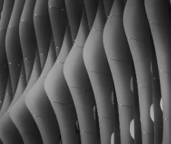 Gray building waves